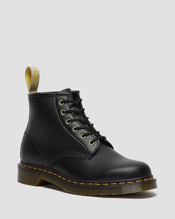 Men's Dr Martens Vegan 101 Felix Ankle Boots Black | AU 455MQZ